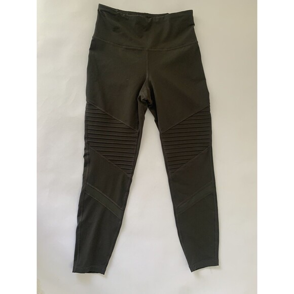 Old Navy Active Elevate Leggings Women M Dark Gray Full Ankle Workout Yoga Gym - Picture 1 of 9
